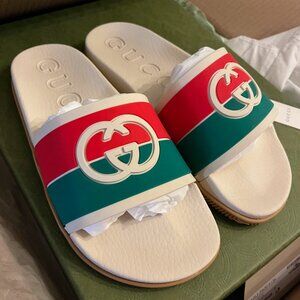 Gucci Slide Interlocking G- Size 8-9 Womens, 6 UK Mens- BRAND NEW- Never worn!